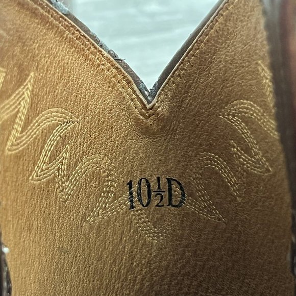 Ariat Heritage Mens Brown Leather Roper Round Toe Cowboy Boots Size 🧧SOLD🧧 - Picture 9 of 11